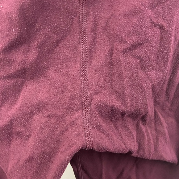 Lululemon Maroon Leggings Tights Size 8 Yoga Gym - Picture 8 of 13